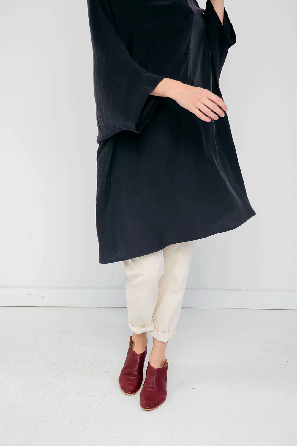 Artist Dress in Silk Crepe
