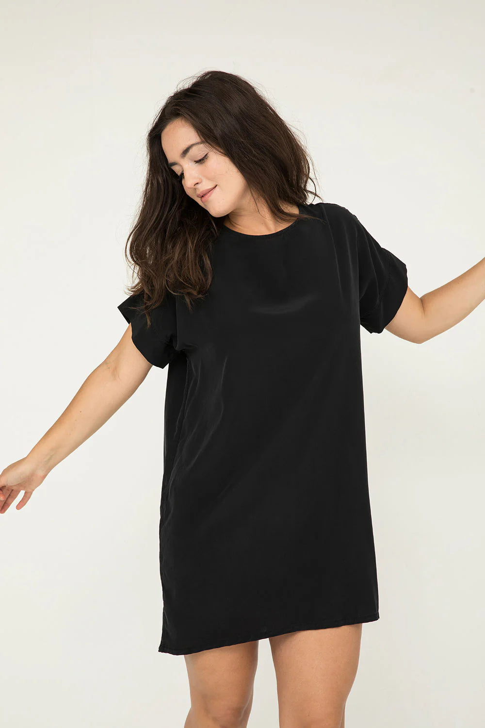 Georgia Dress in Silk Crepe