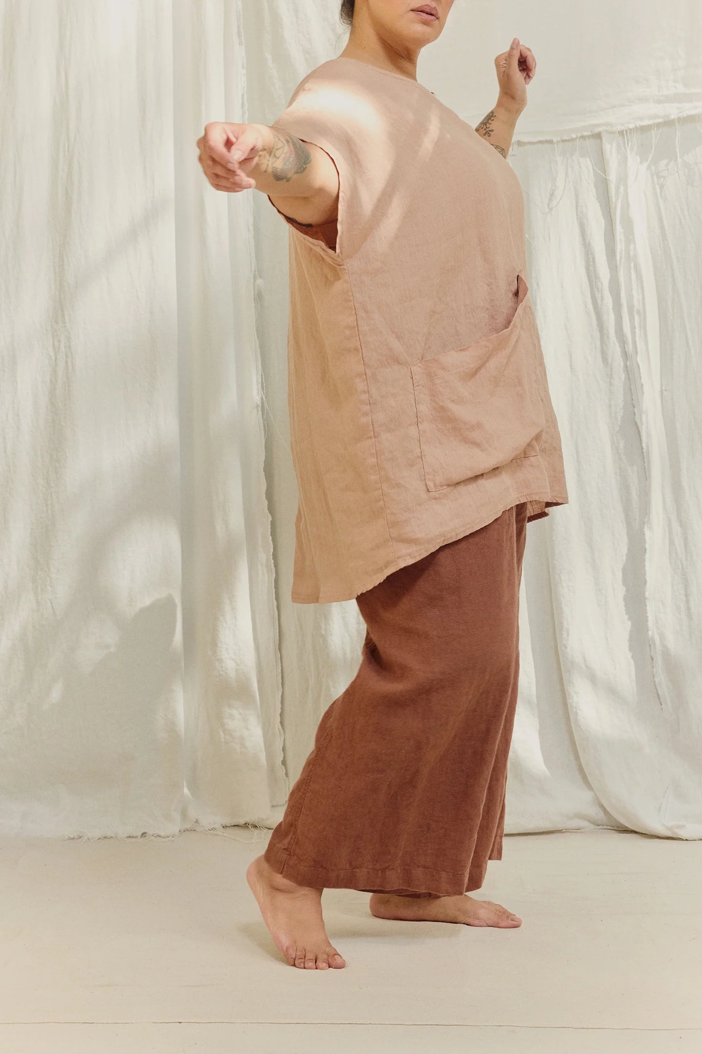 Harper Tunic in Lightweight Linen