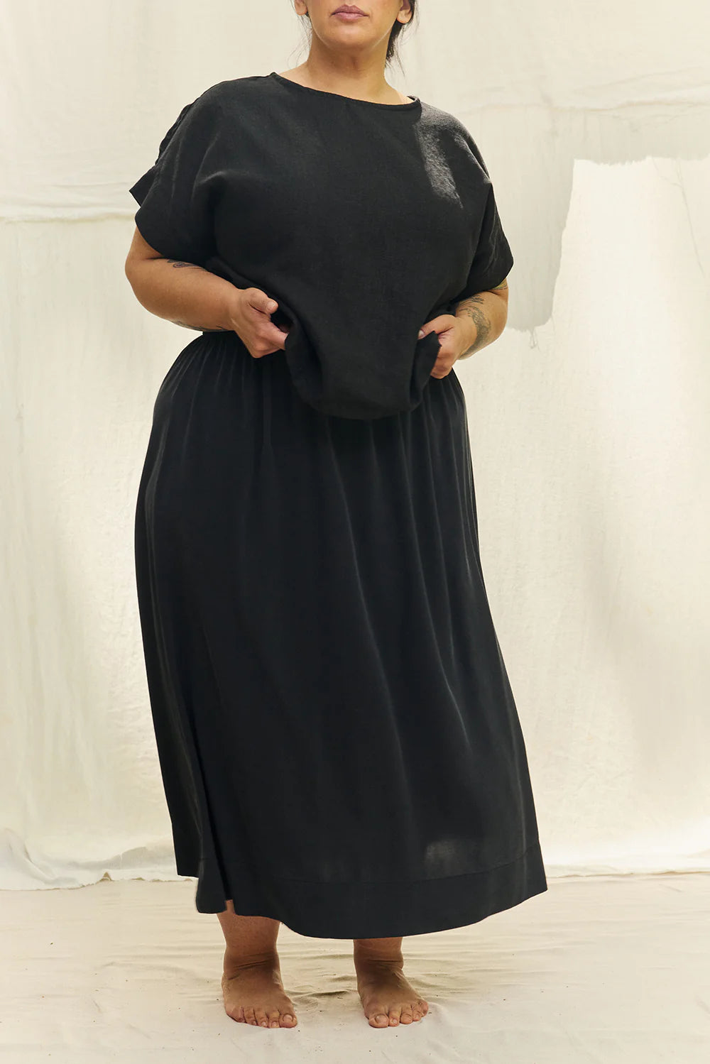 Bel Skirt in Silk Crepe