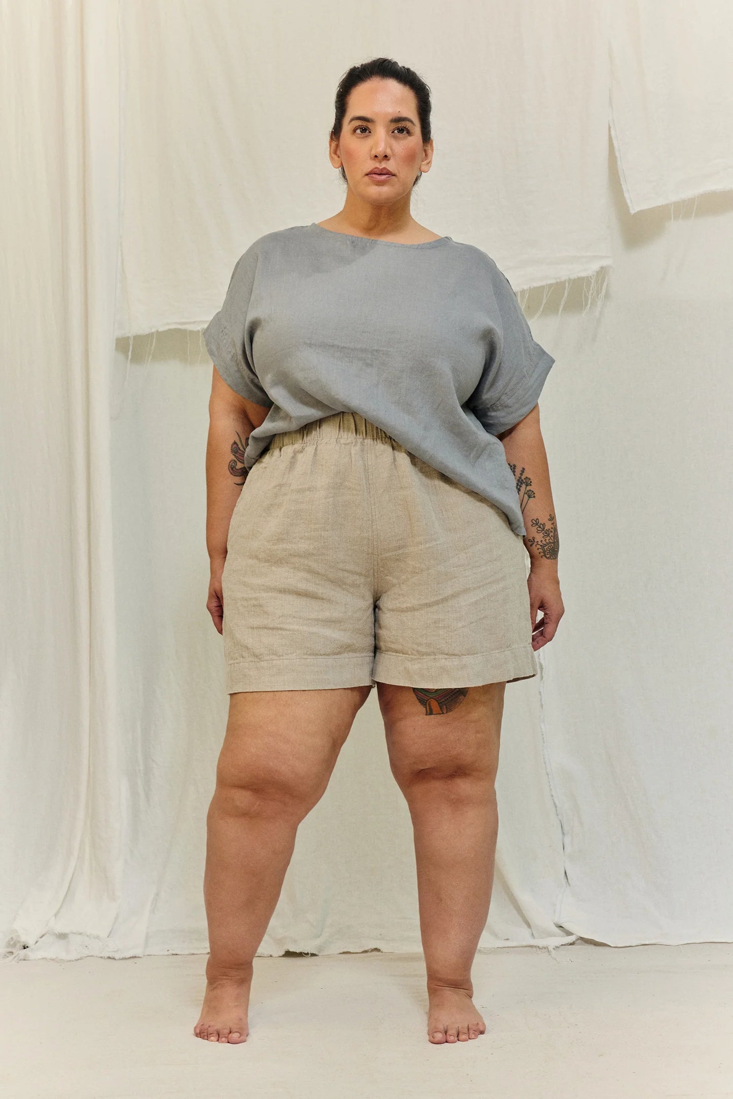 Georgia Tee in Lightweight Linen