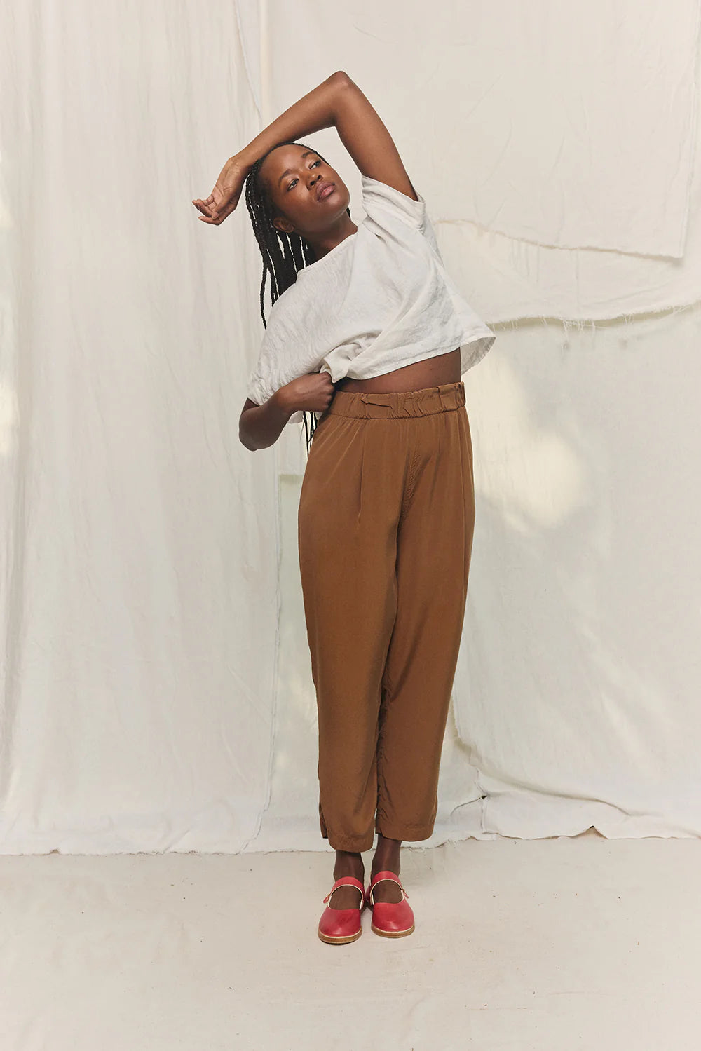 Andy Trouser in Silk Crepe