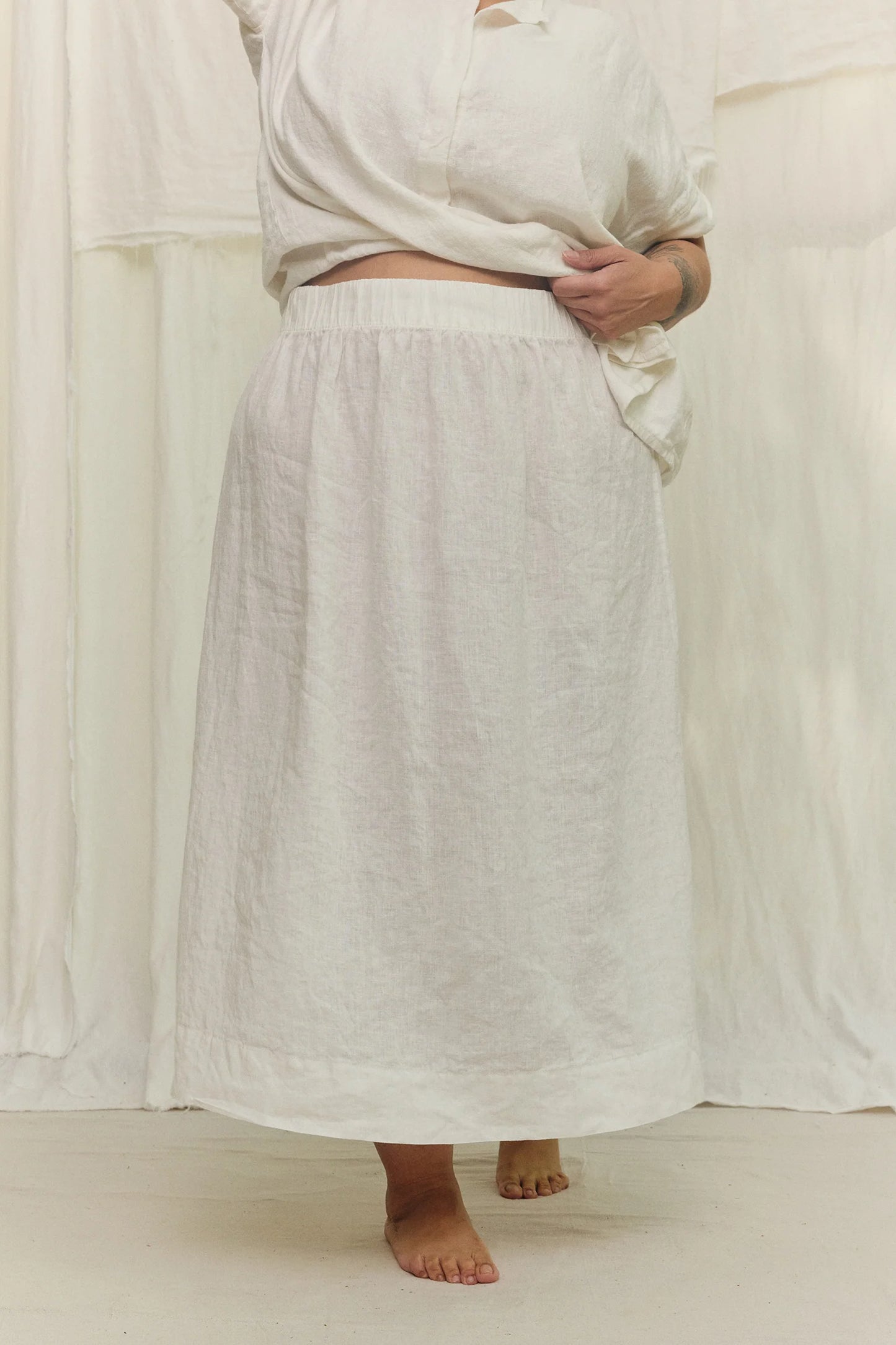 Bel Skirt in Lightweight Linen