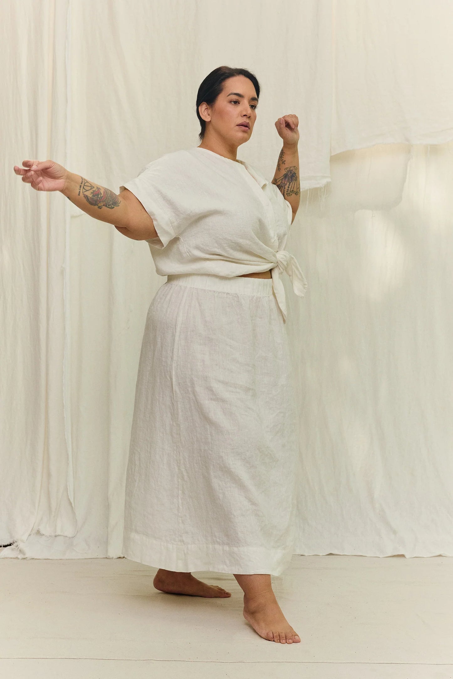 Bel Skirt in Lightweight Linen