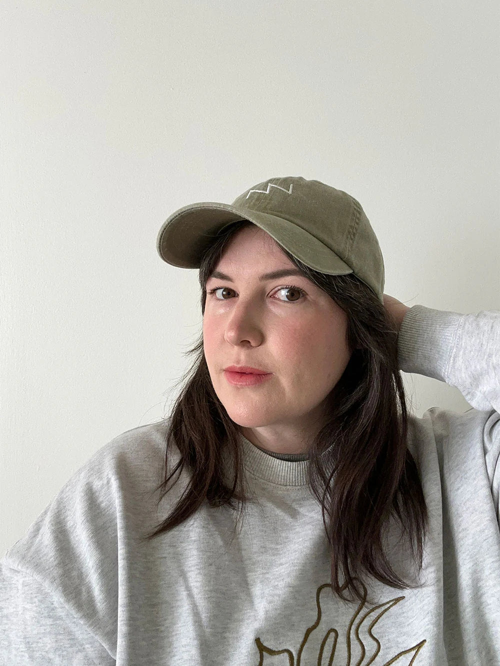 "ZZ" Hat in Washed Cotton | Khaki