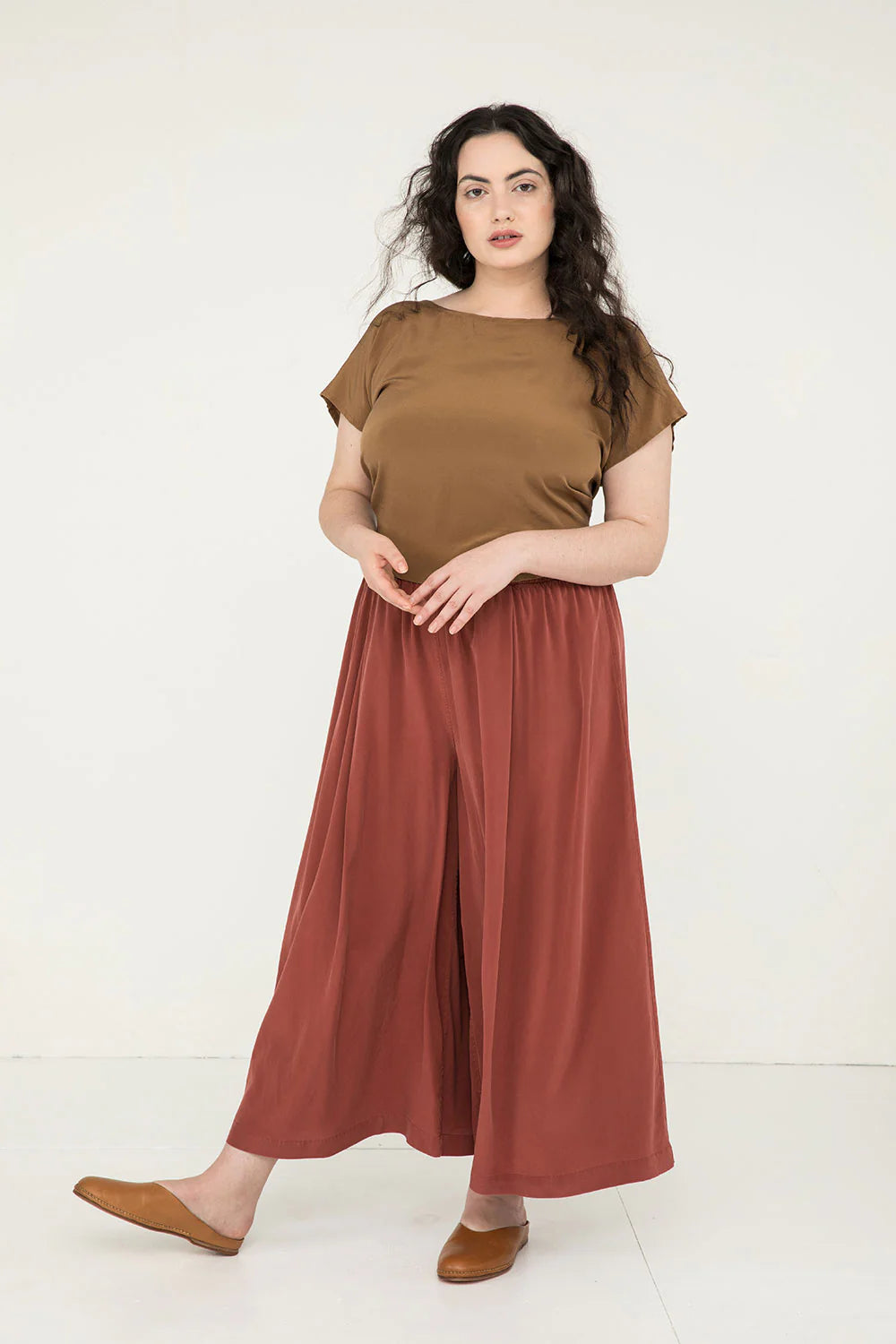 Maxine Crop in Silk Crepe