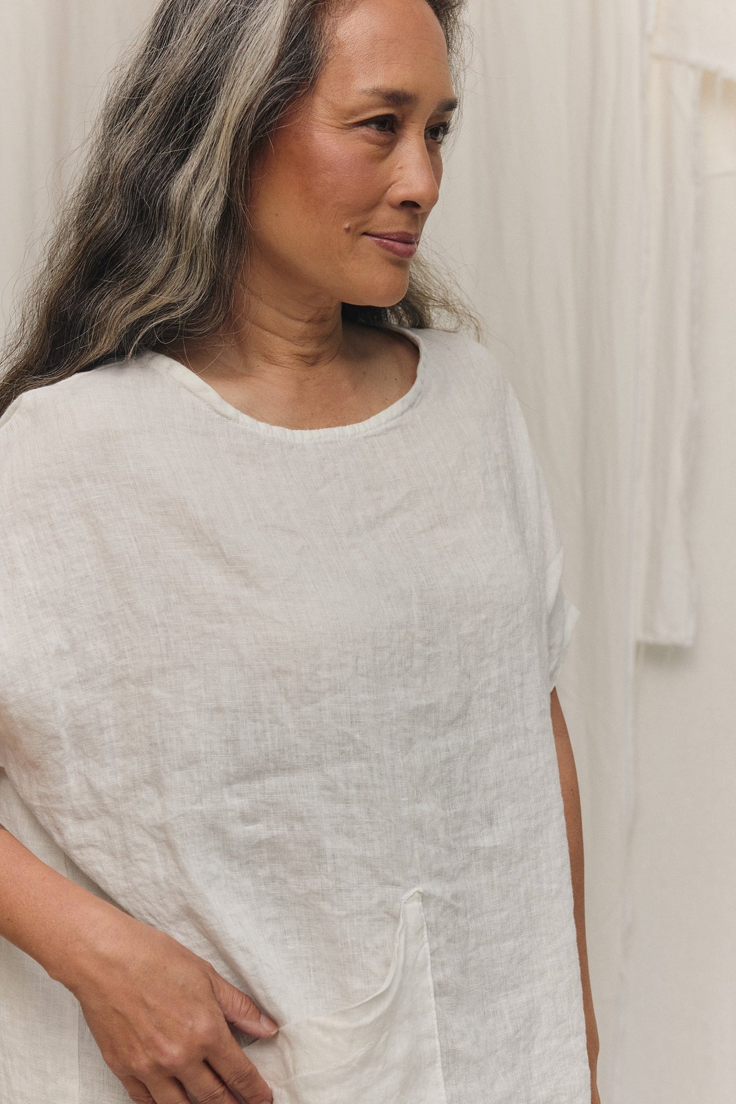 Harper Tunic in Lightweight Linen