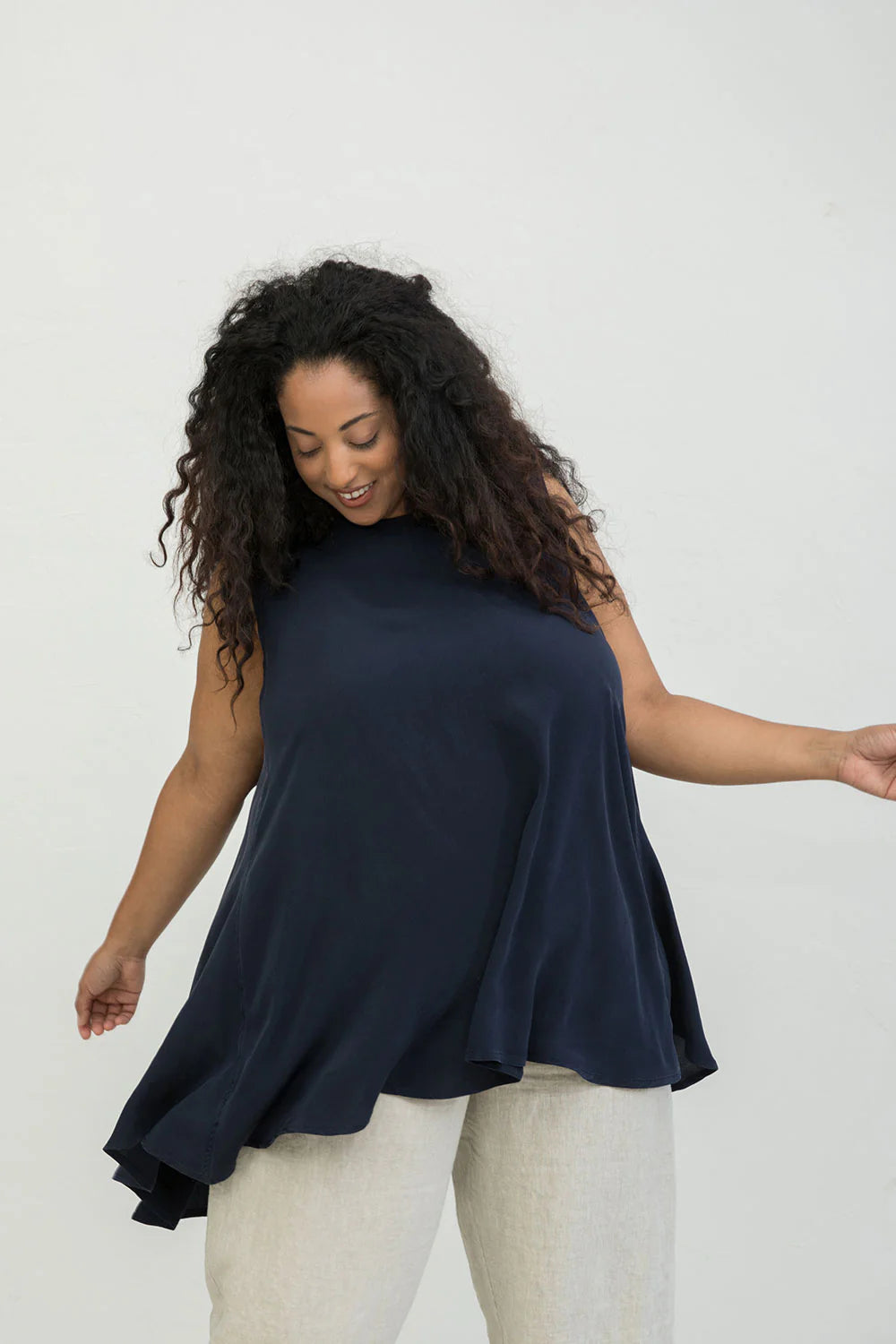 Harlow Tunic in Silk Crepe