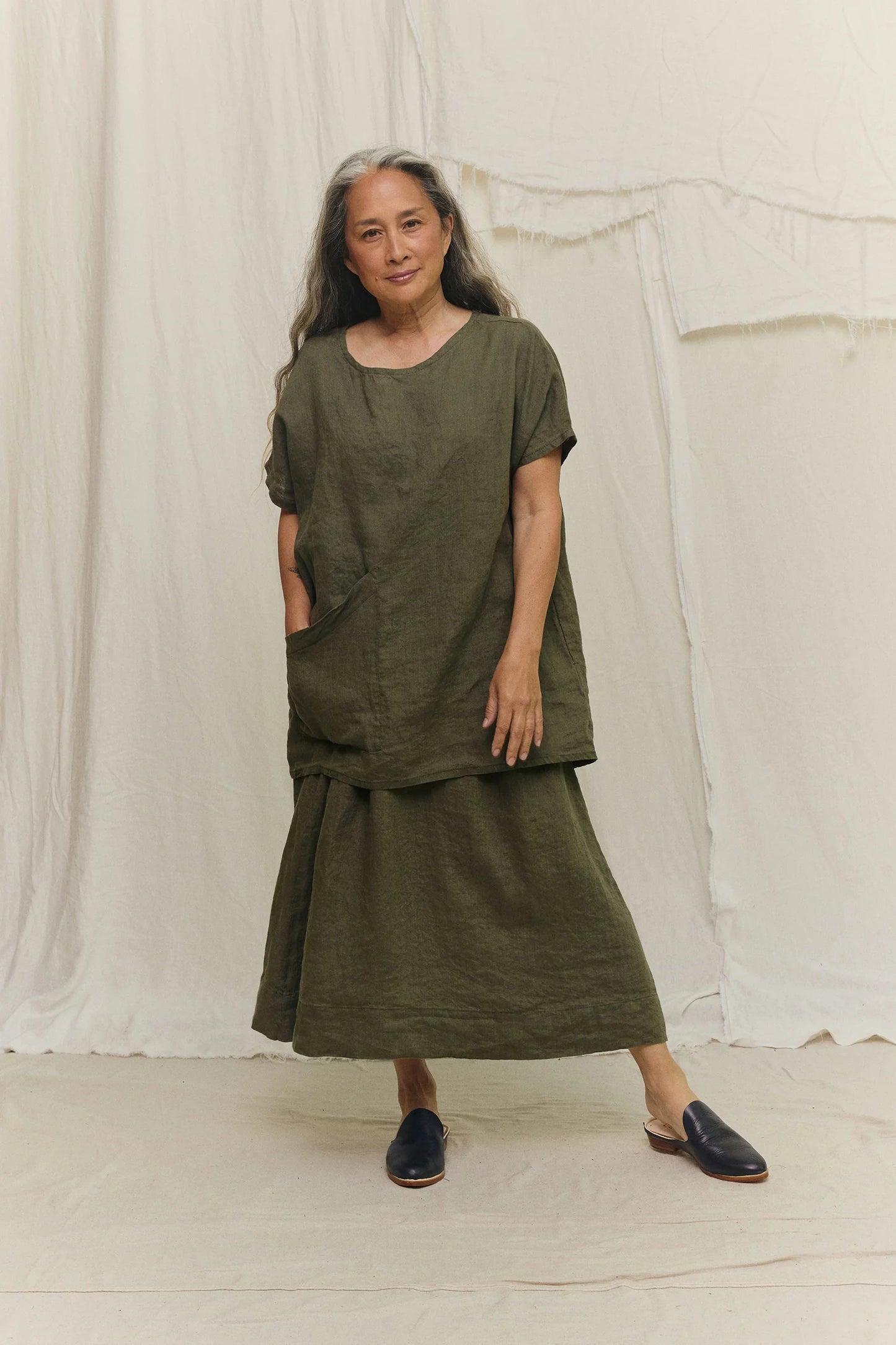 Bel Skirt in Lightweight Linen