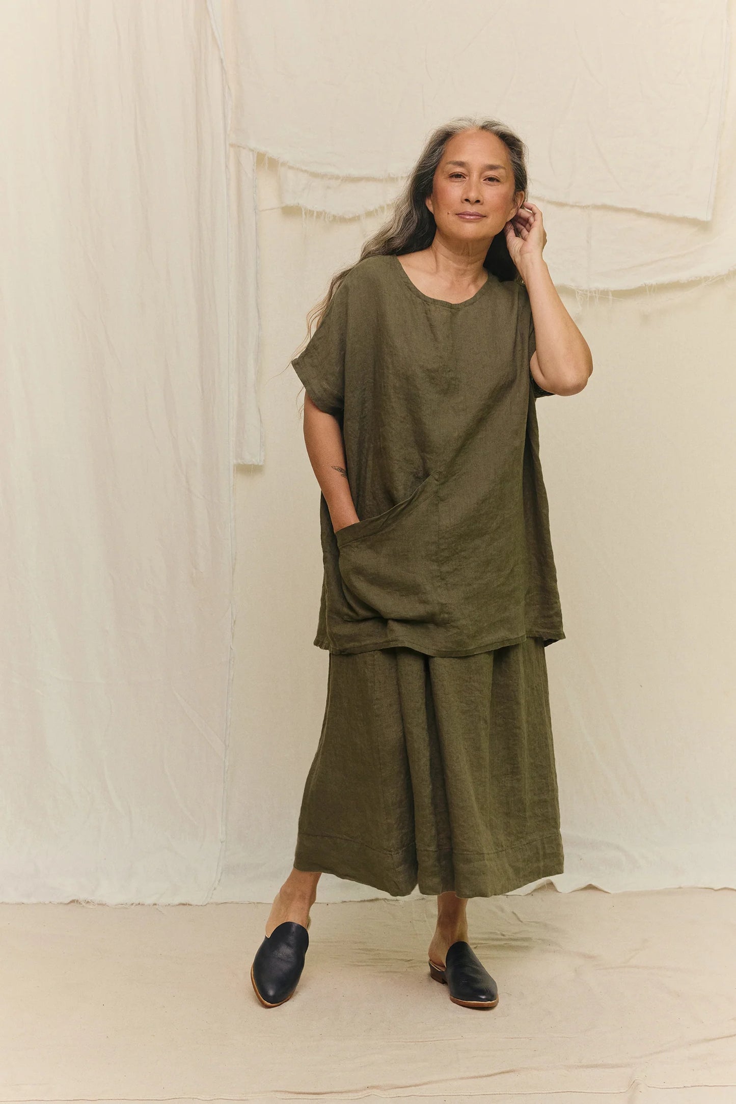 Harper Tunic in Lightweight Linen