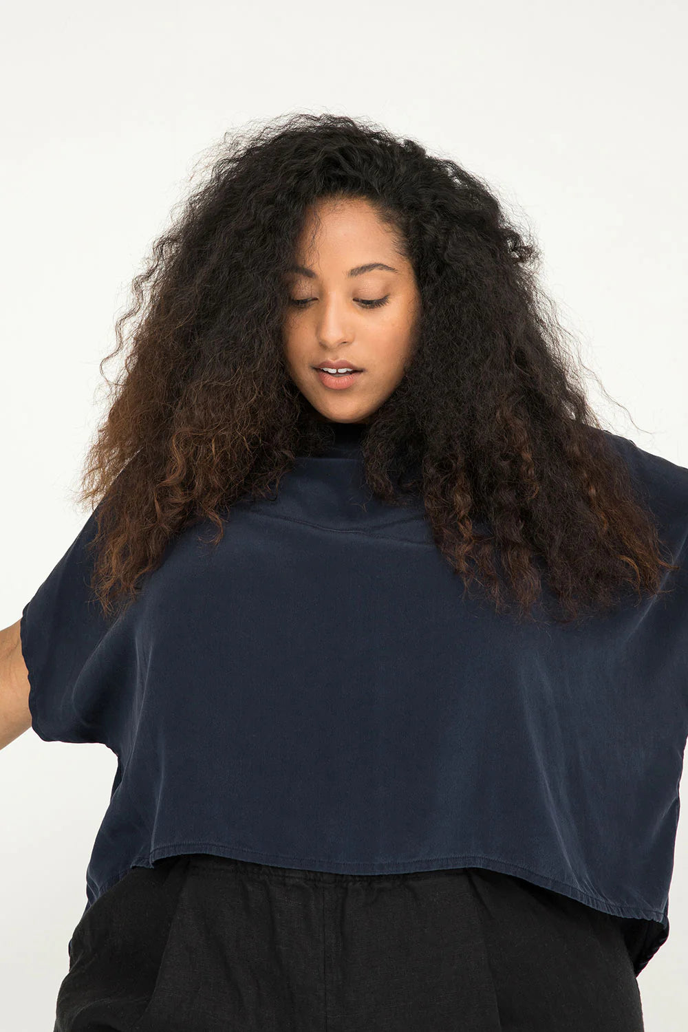 Linn Tee in Silk Crepe