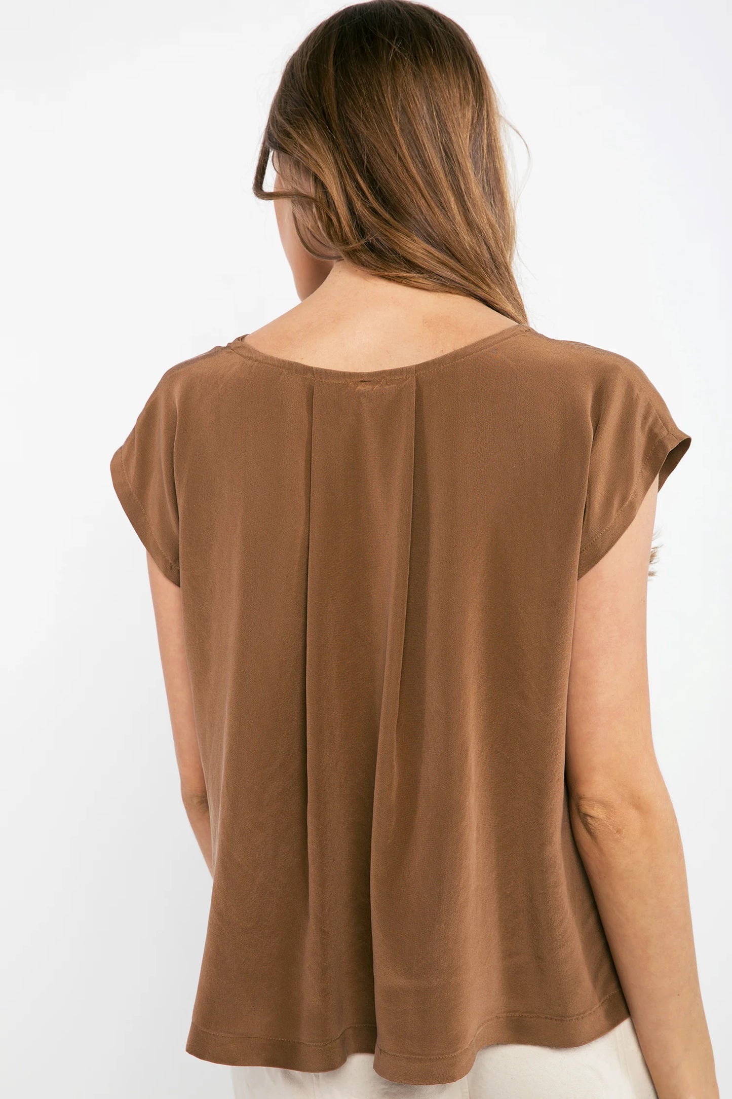 Josephine Shell in Silk Crepe