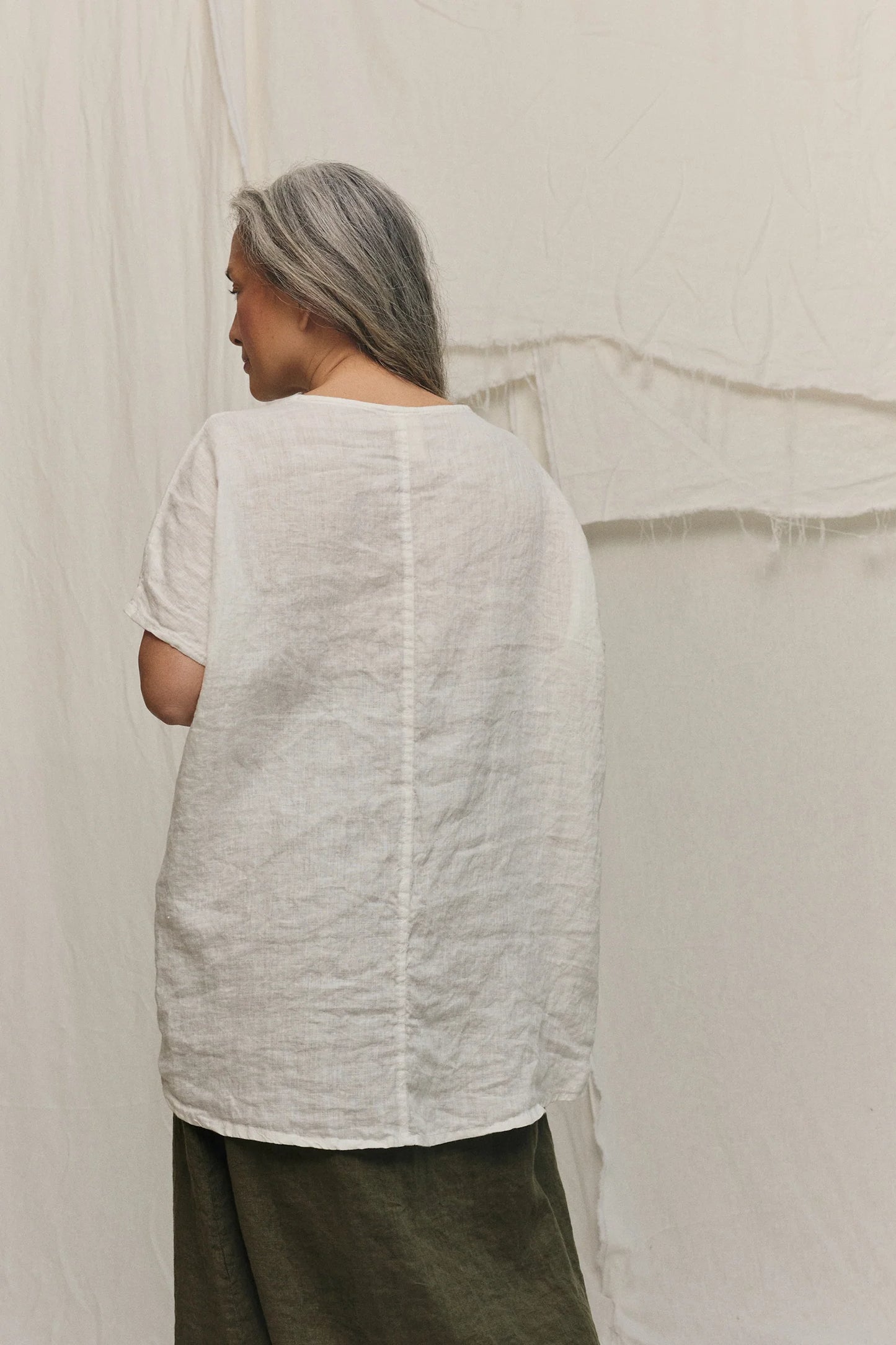 Harper Tunic in Lightweight Linen