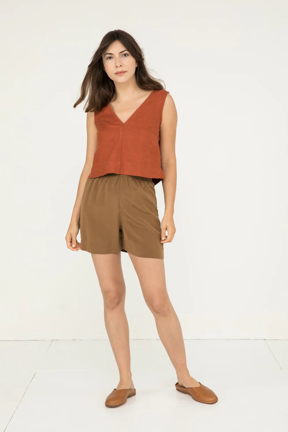 Florence Short in Silk Crepe