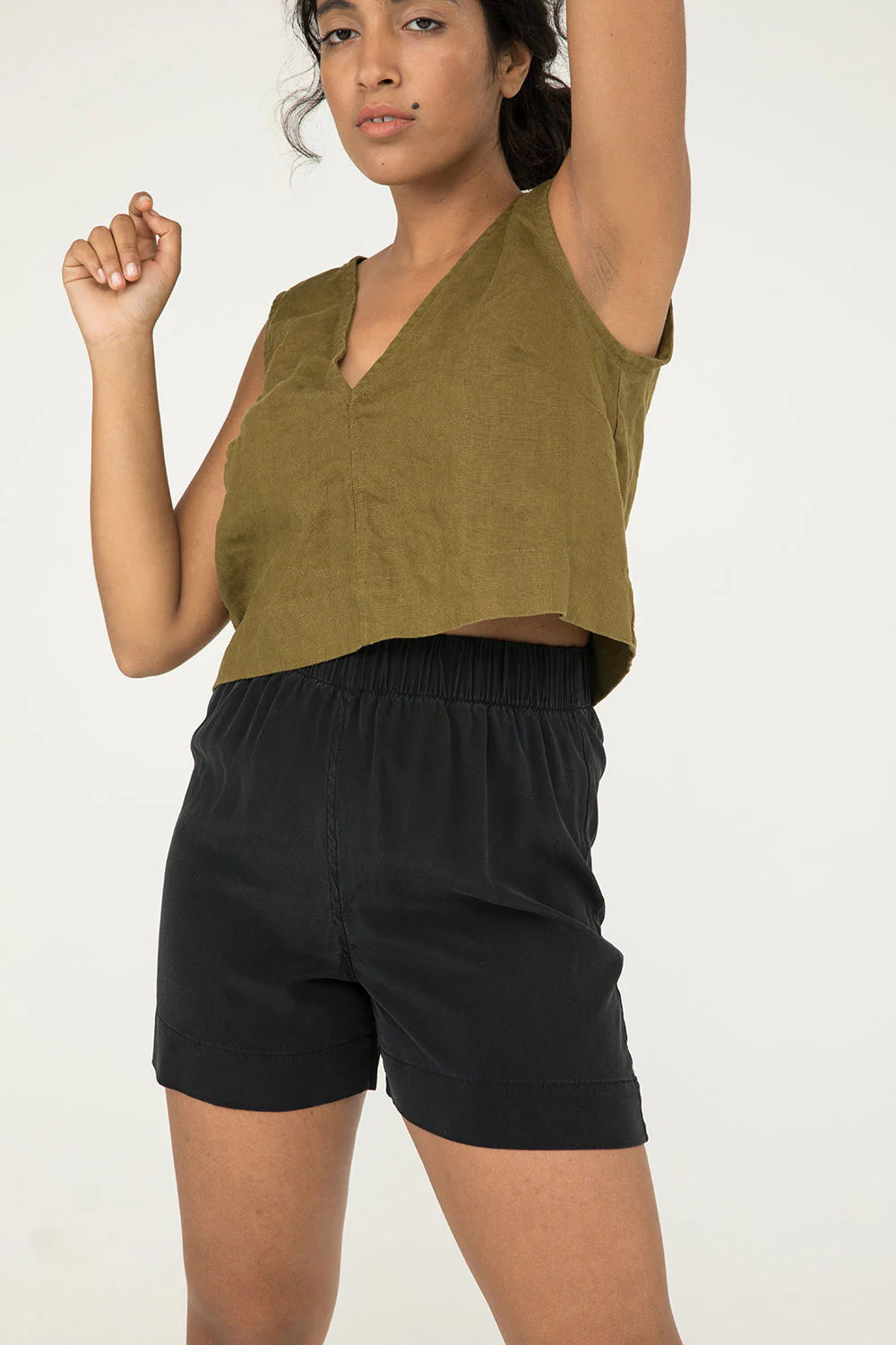 Florence Short in Silk Crepe