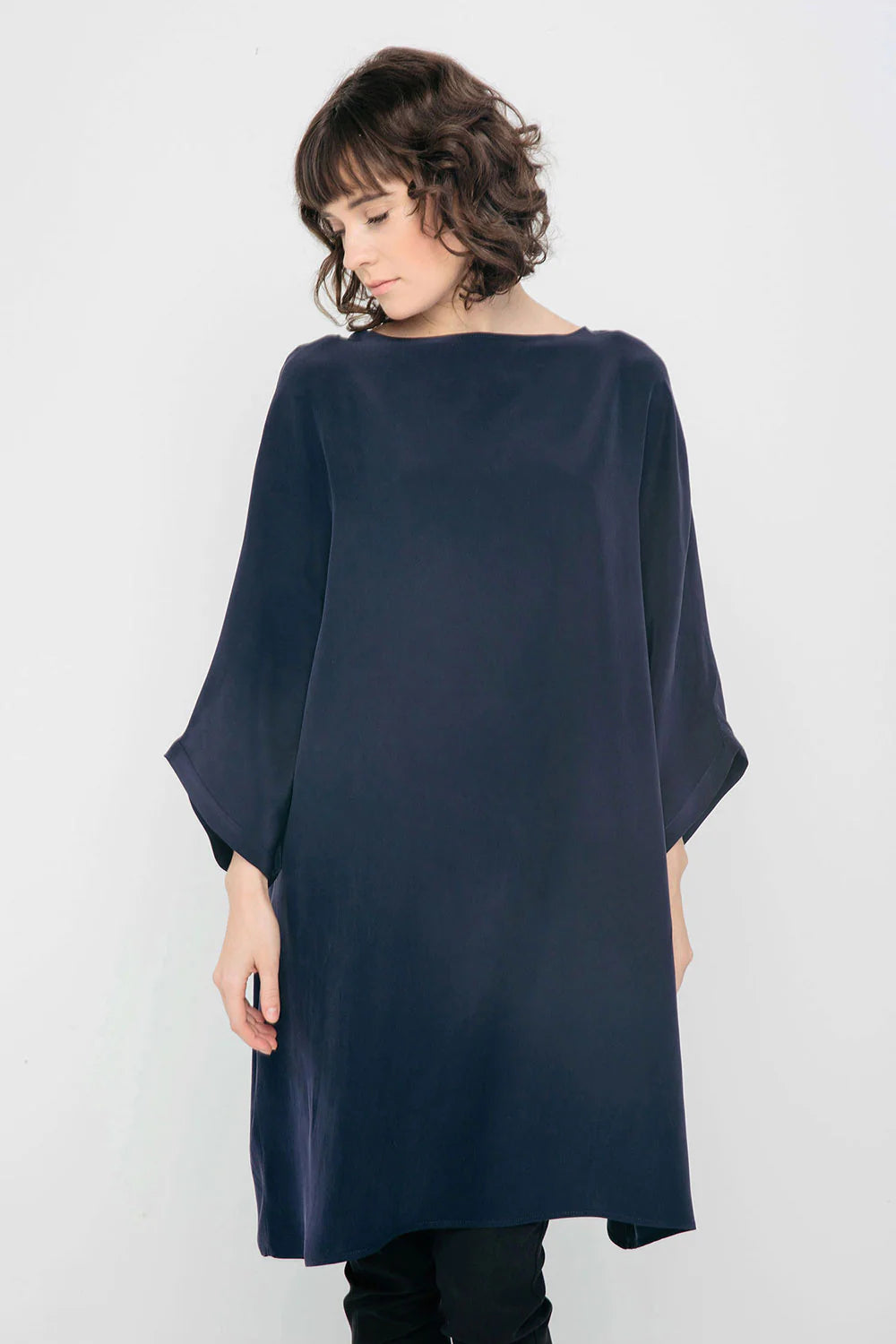 Artist Dress in Silk Crepe