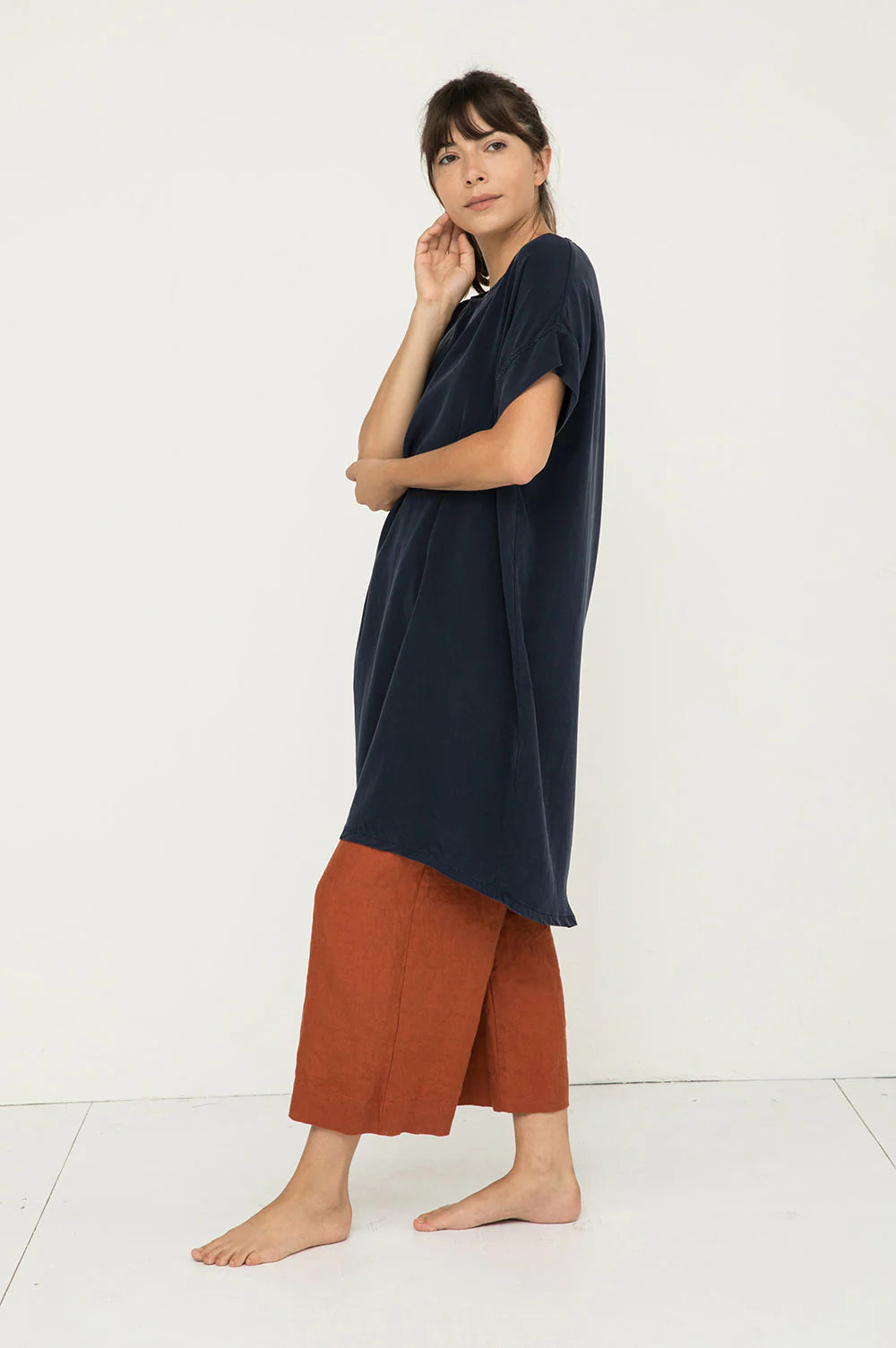 Georgia Dress in Silk Crepe