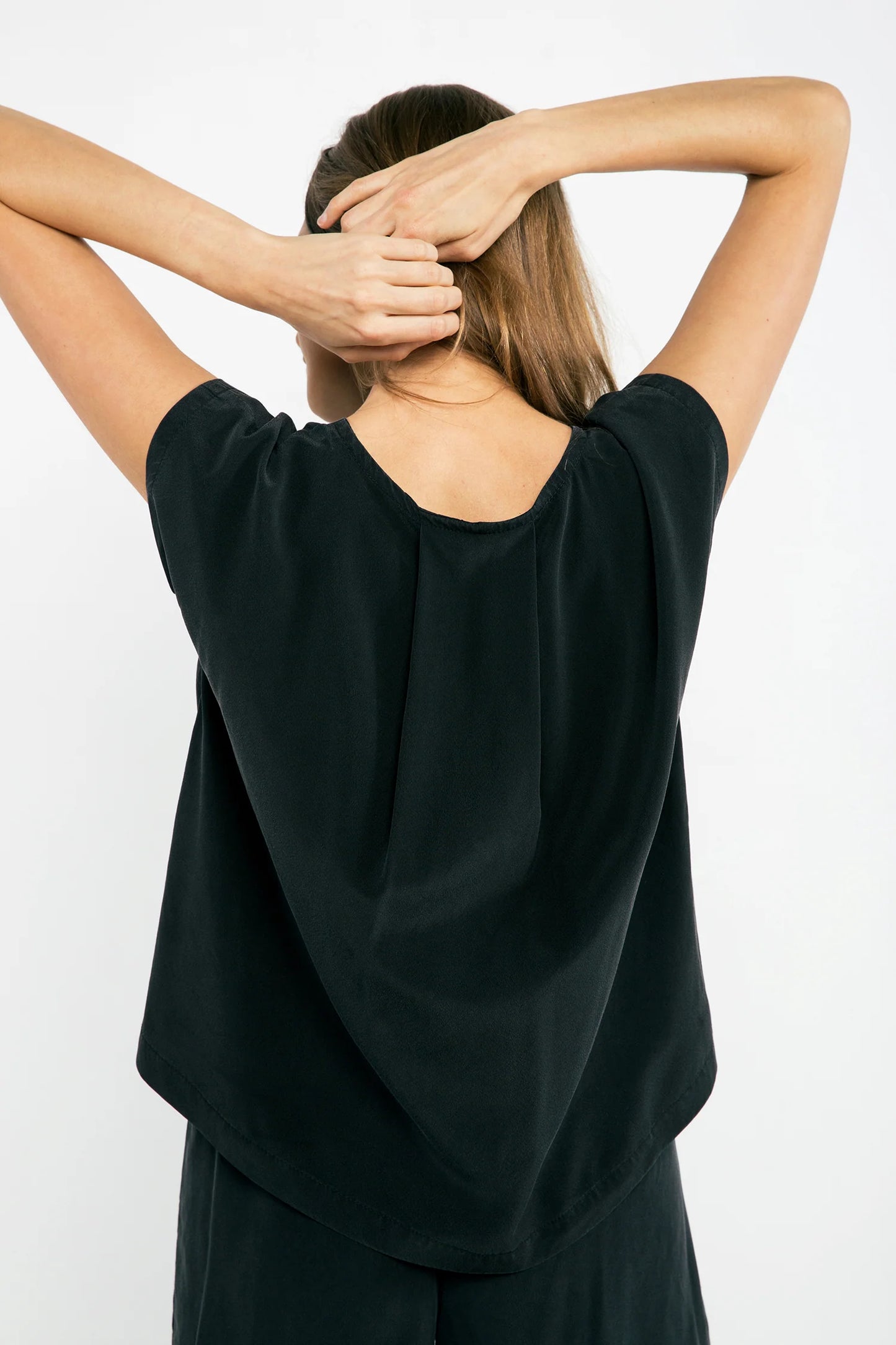 Josephine Shell in Silk Crepe