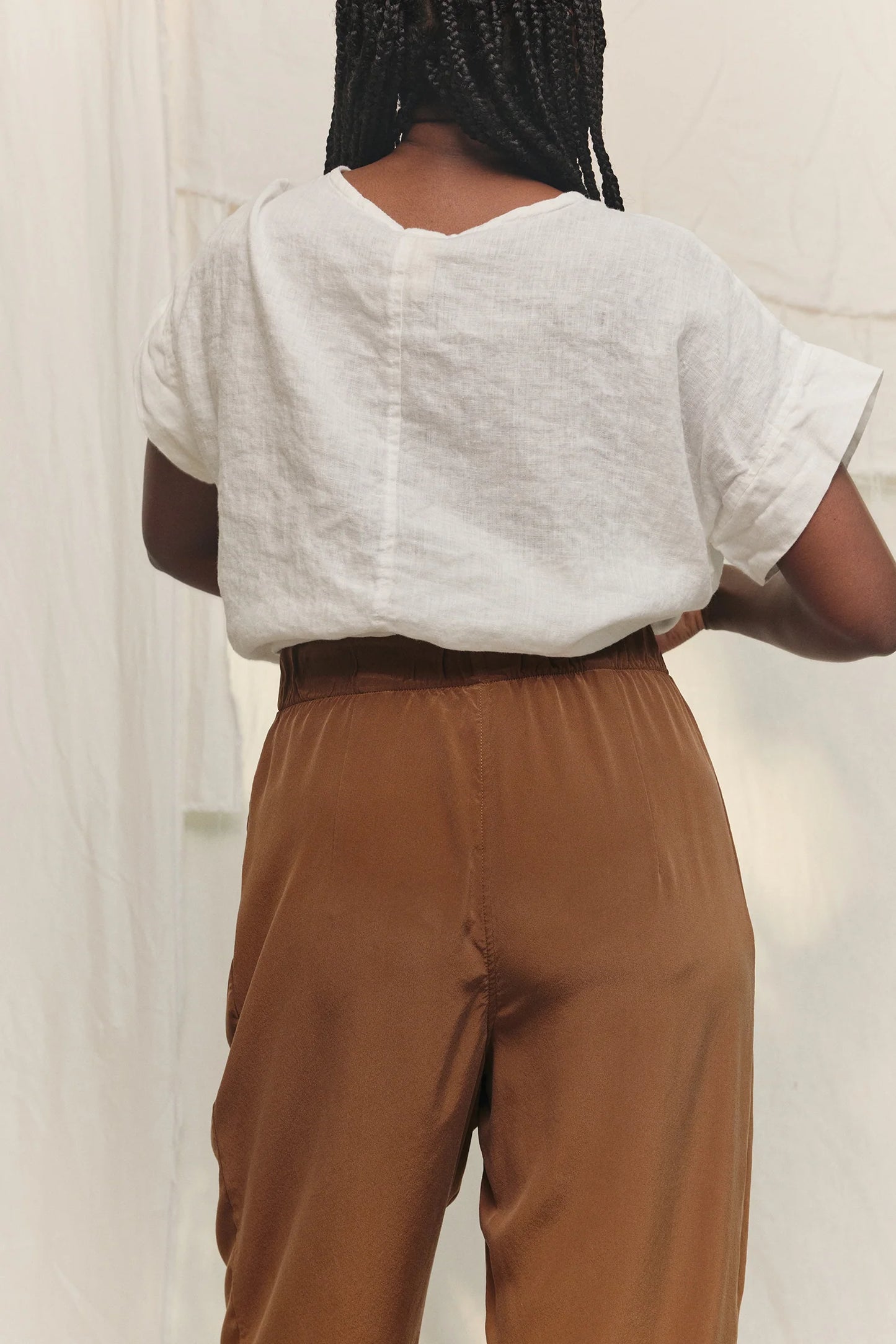 Georgia Tee in Lightweight Linen