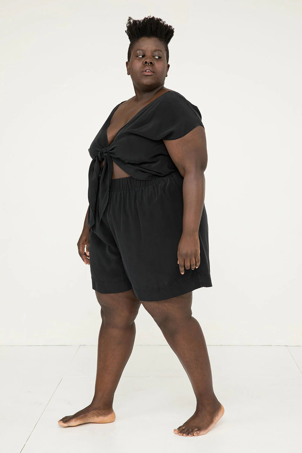 Florence Short in Silk Crepe