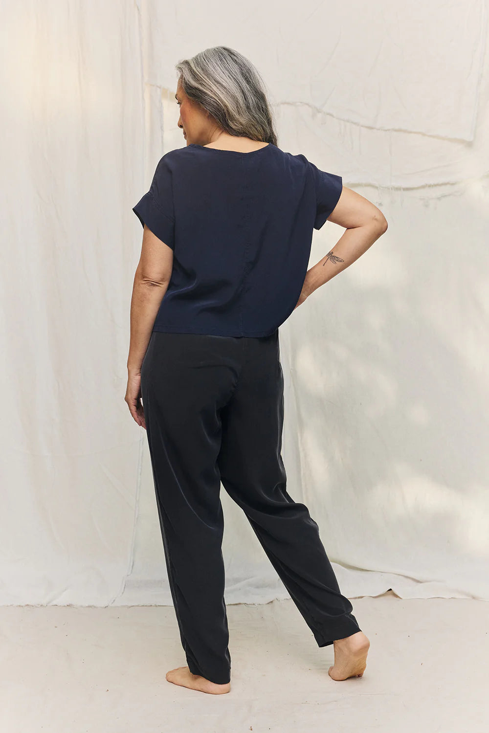 Georgia Tee in Silk Crepe