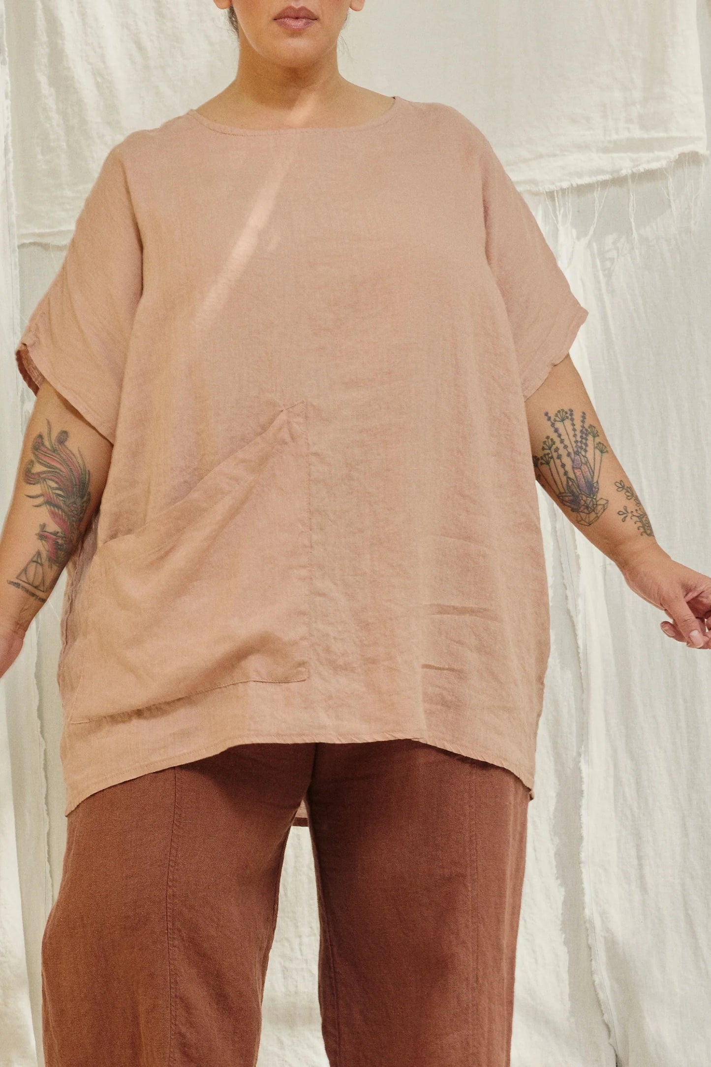 Harper Tunic in Lightweight Linen