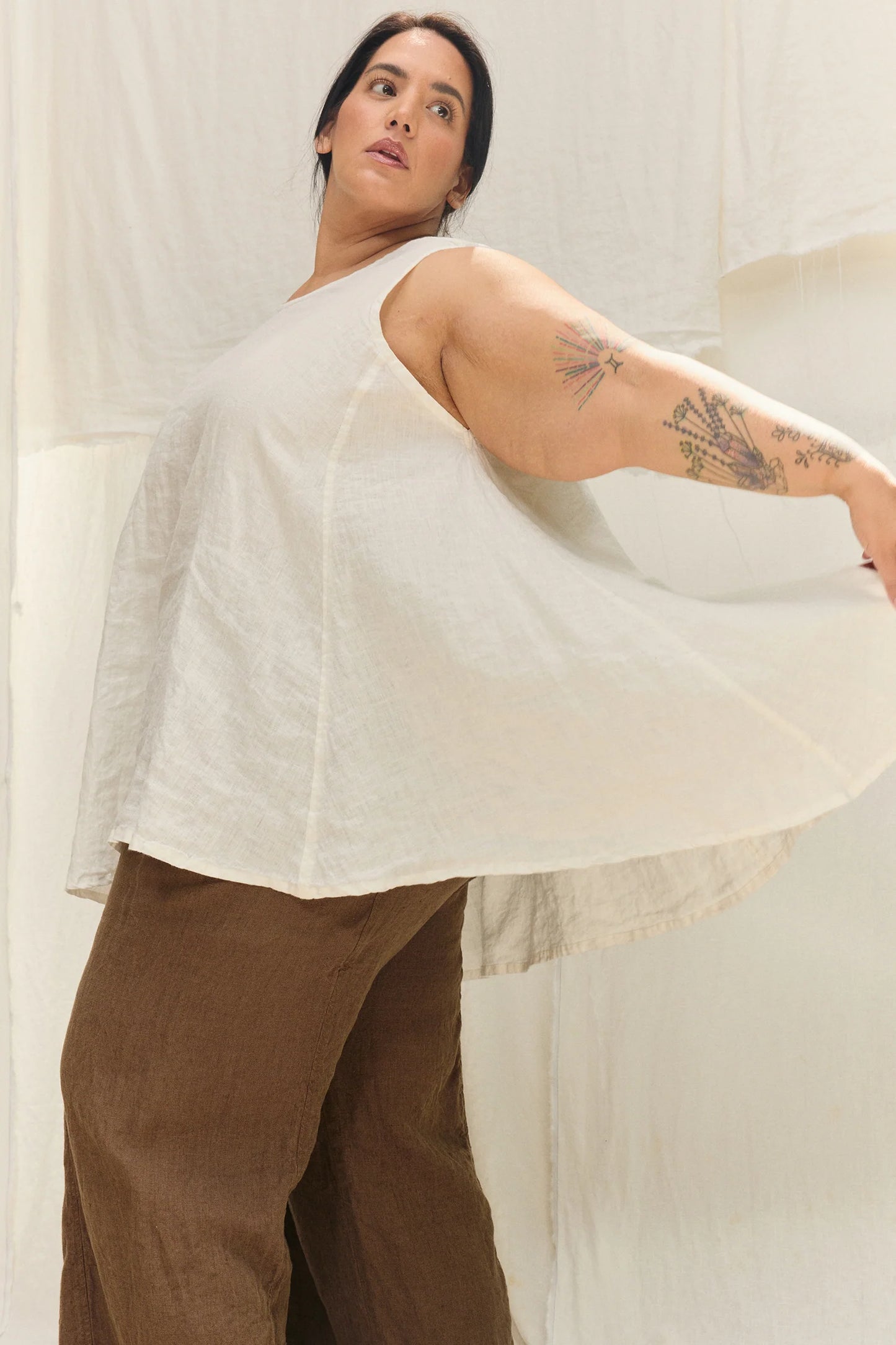 Harlow Tunic in Lightweight Linen