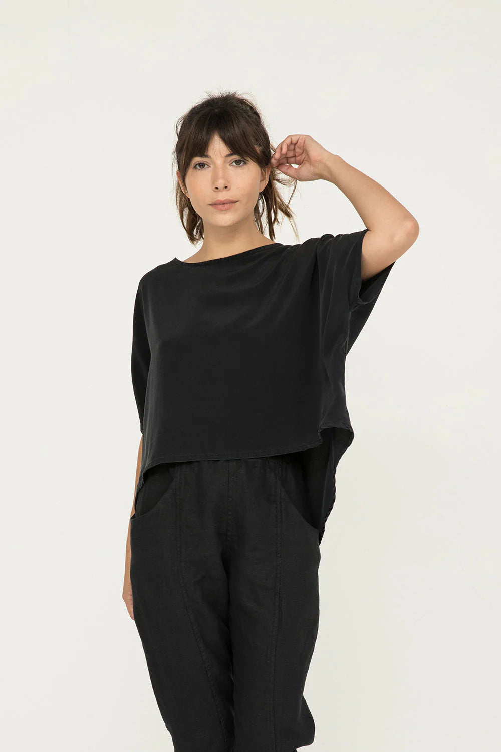 Linn Tee in Silk Crepe