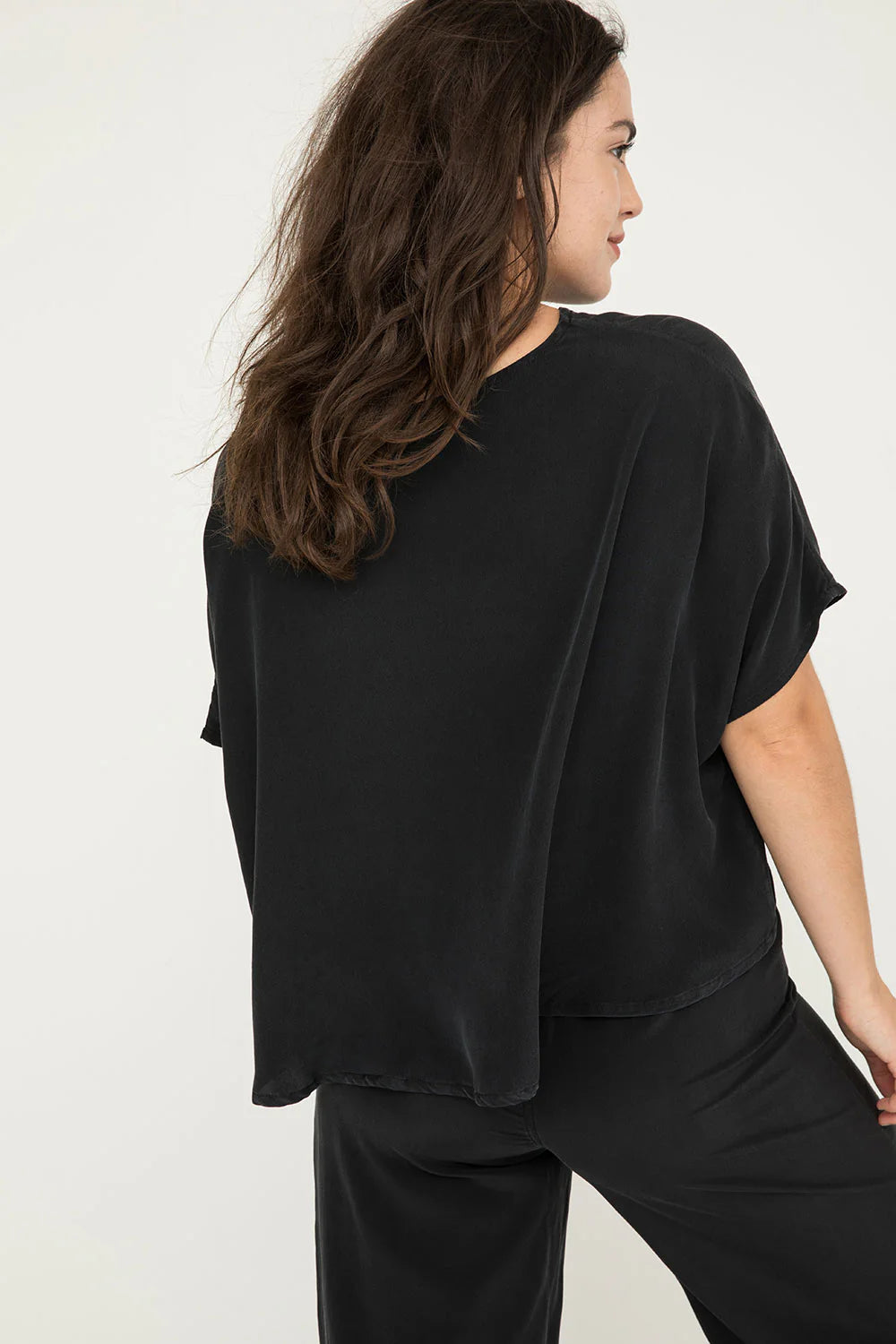 Linn Tee in Silk Crepe