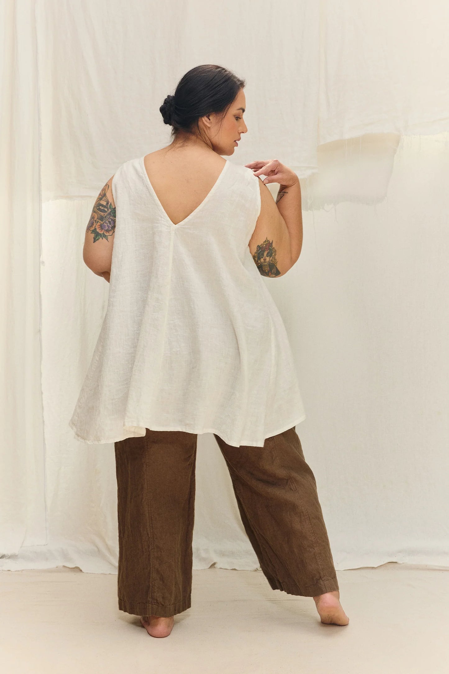 Harlow Tunic in Lightweight Linen