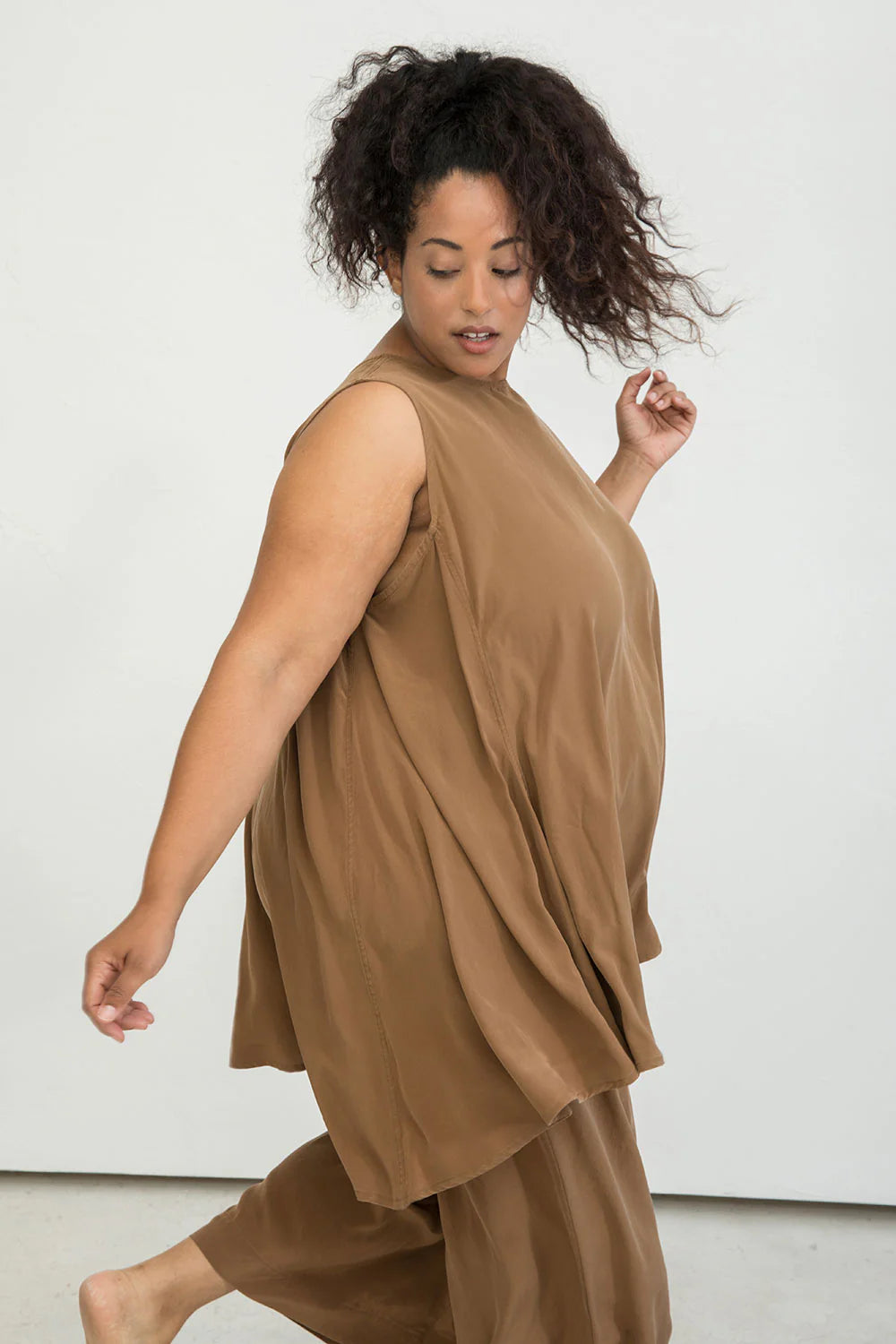 Harlow Tunic in Silk Crepe