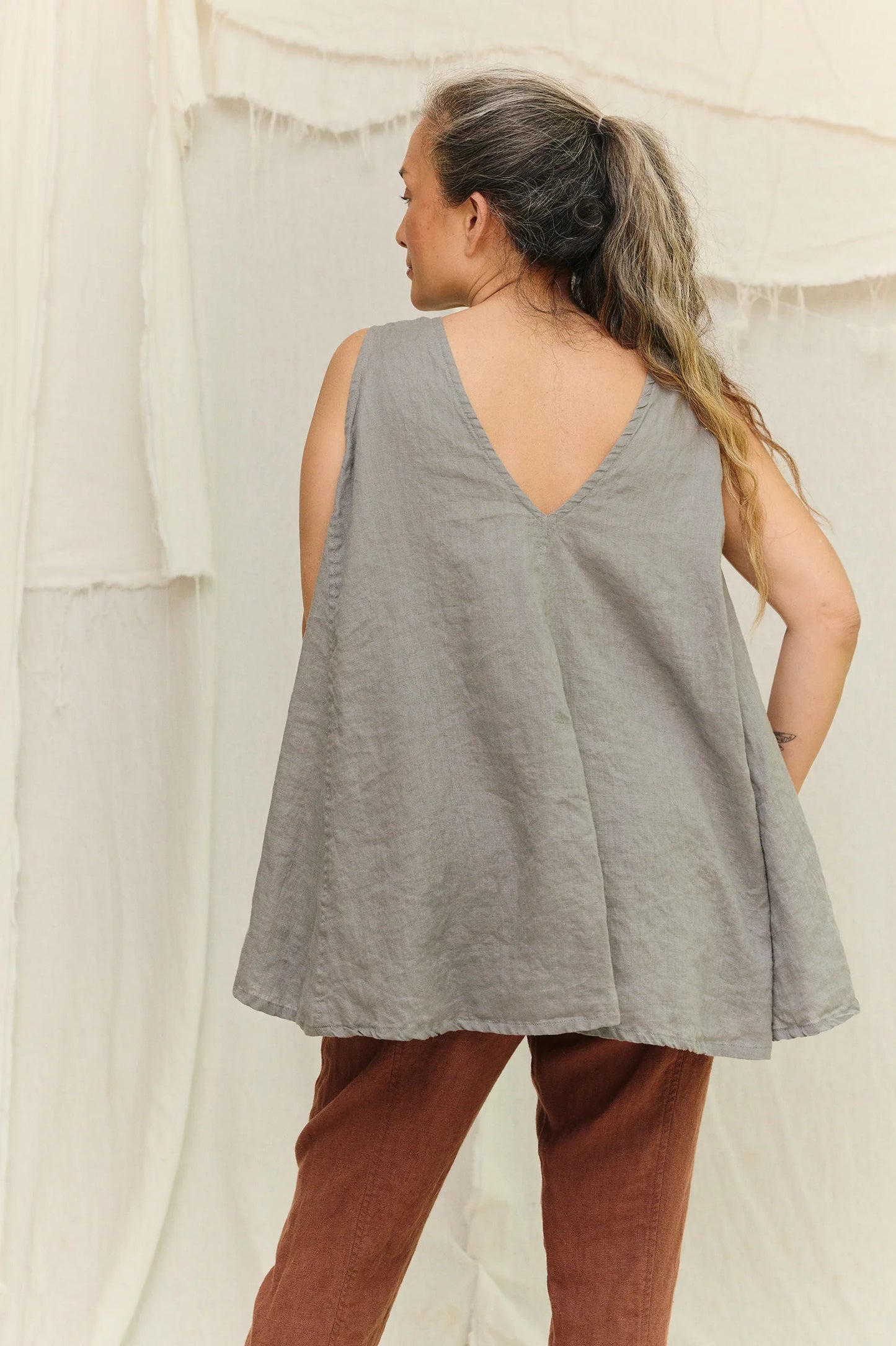Harlow Tunic in Lightweight Linen