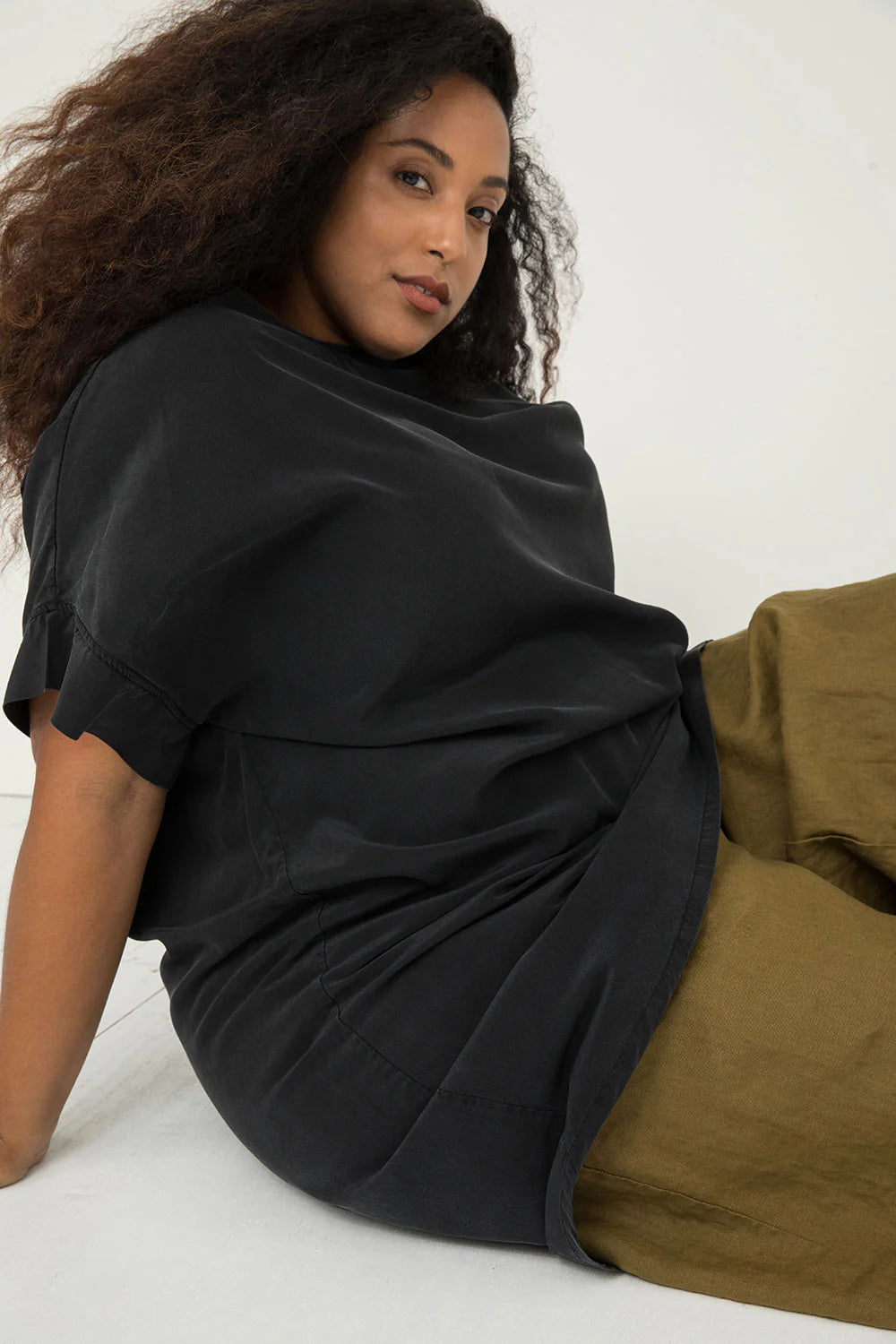Georgia Dress in Silk Crepe