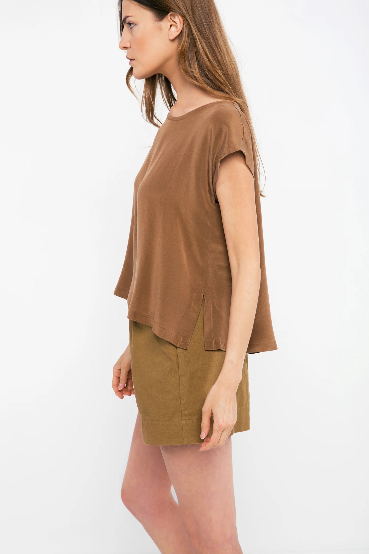Josephine Shell in Silk Crepe