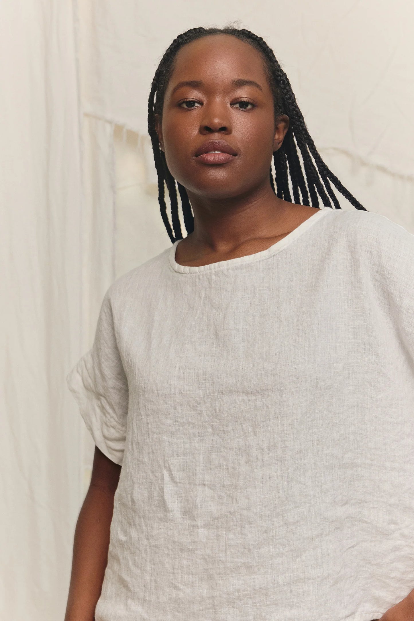 Georgia Tee in Lightweight Linen