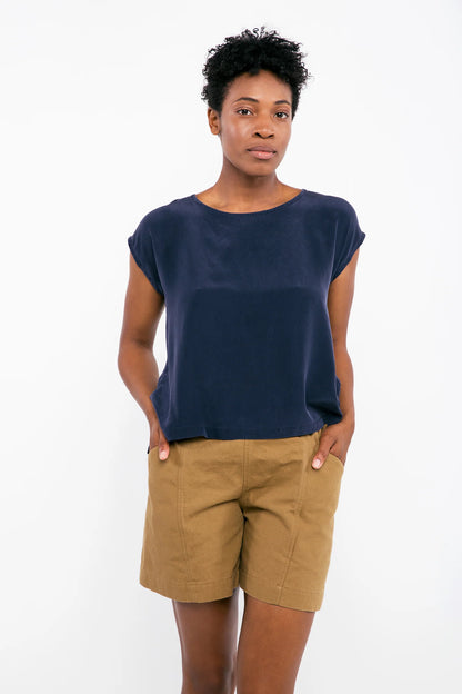 Josephine Shell in Silk Crepe