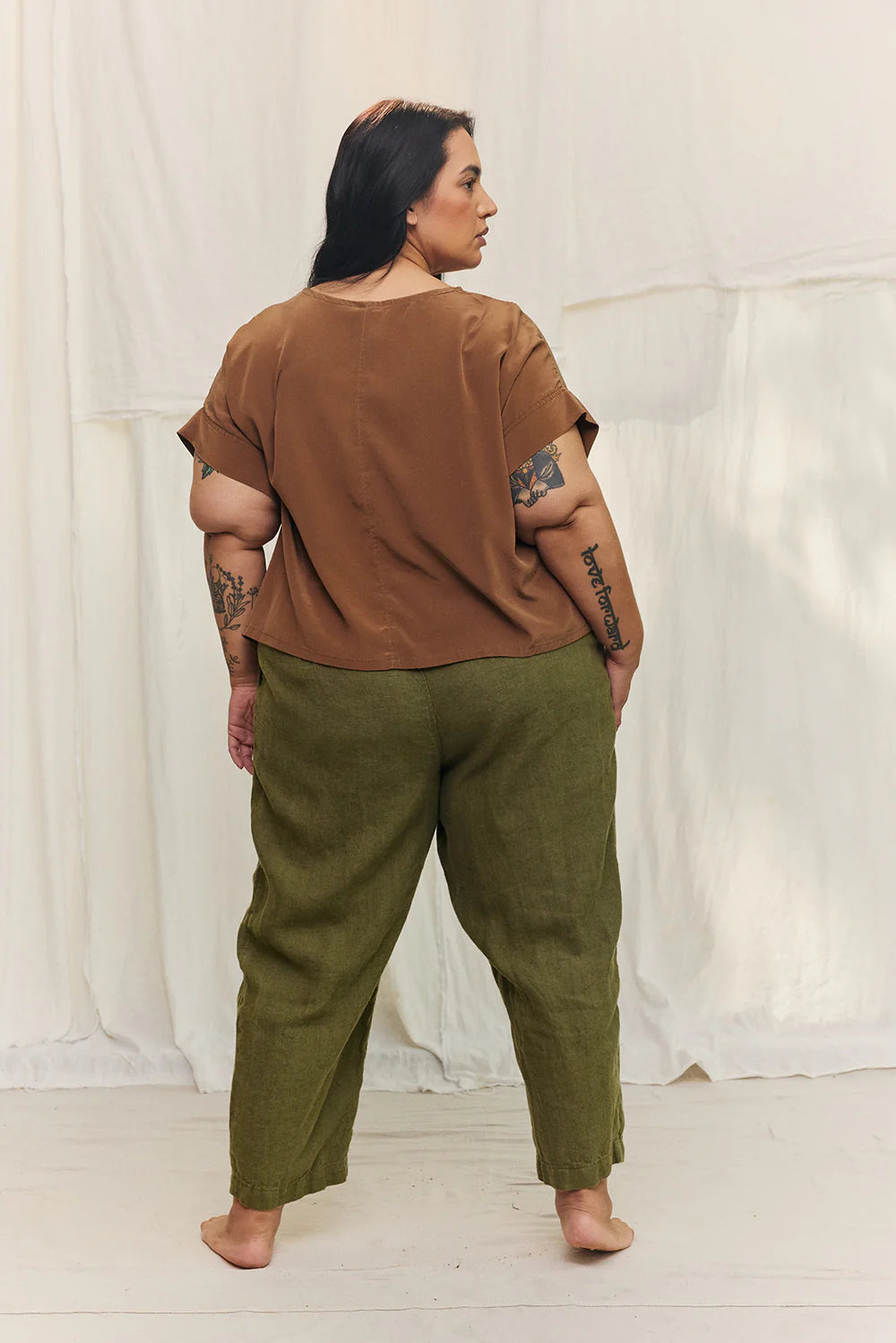 Georgia Tee in Silk Crepe