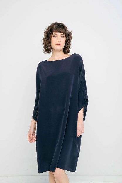 Artist Dress in Silk Crepe