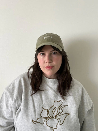 "ZZ" Hat in Washed Cotton | Khaki