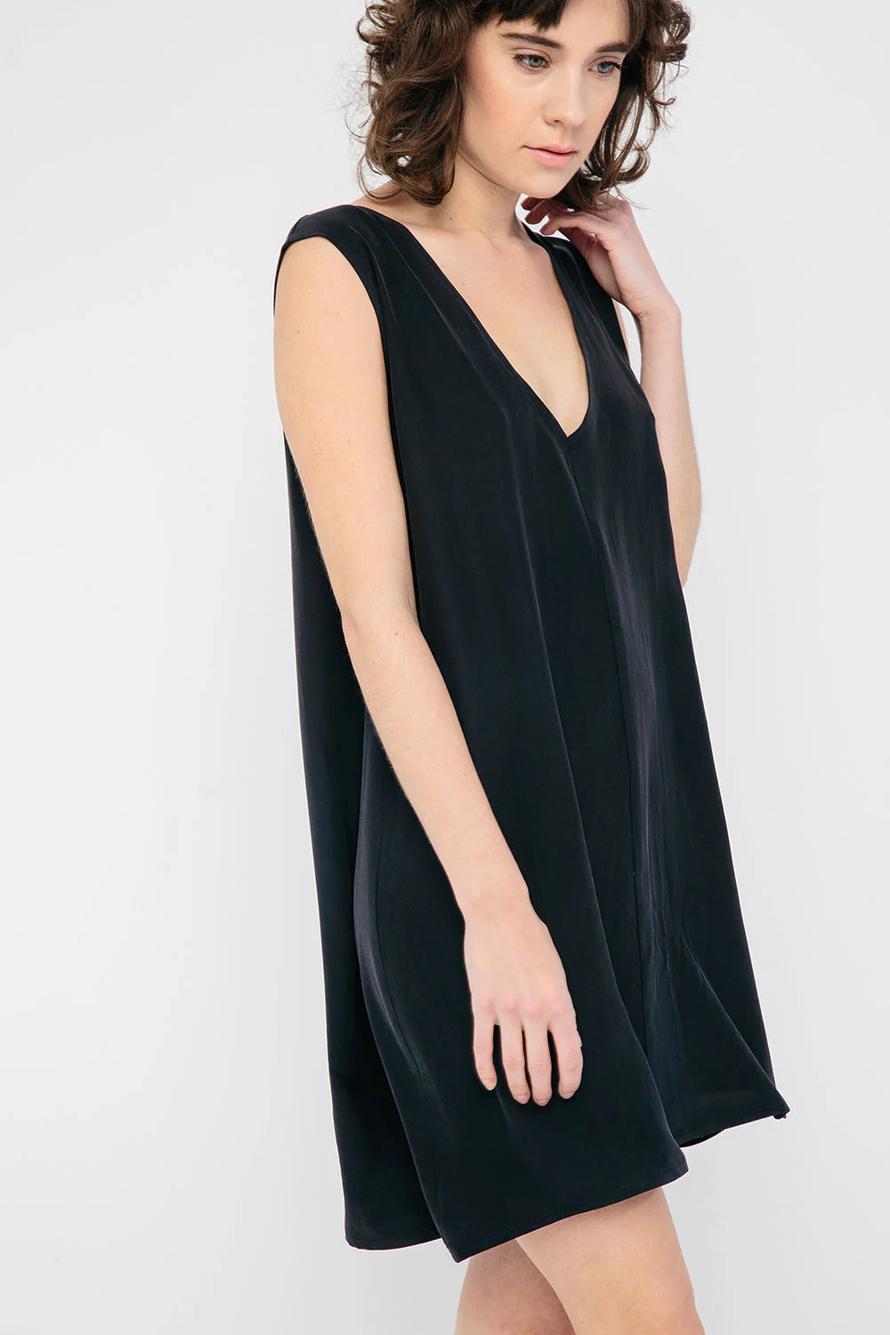Marlena Dress in Silk Crepe