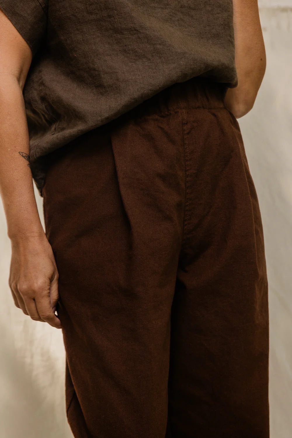 Andy Trouser in Organic Cotton Canvas, Umber, Size XL-Regular | Ready to Ship