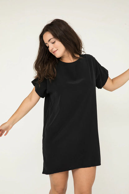 Georgia Dress in Silk Crepe