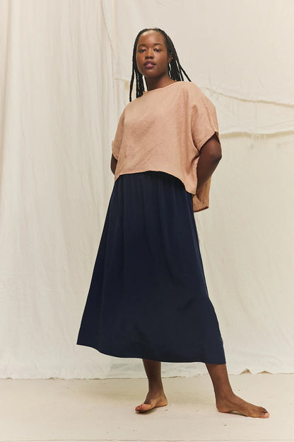Bel Skirt in Silk Crepe