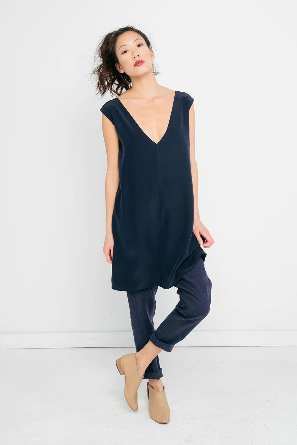 Marlena Dress in Silk Crepe