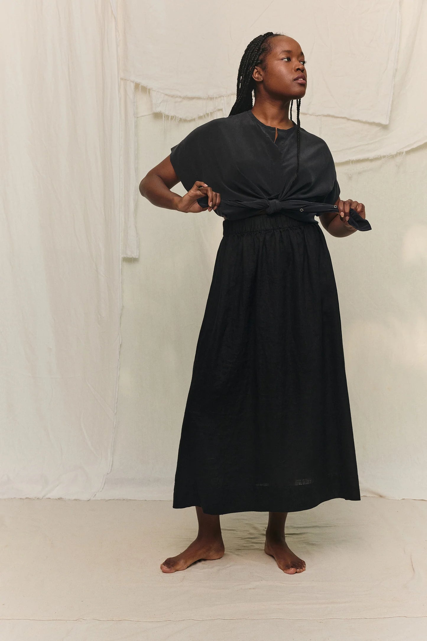 Bel Skirt in Lightweight Linen
