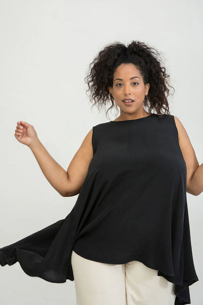 Harlow Tunic in Silk Crepe