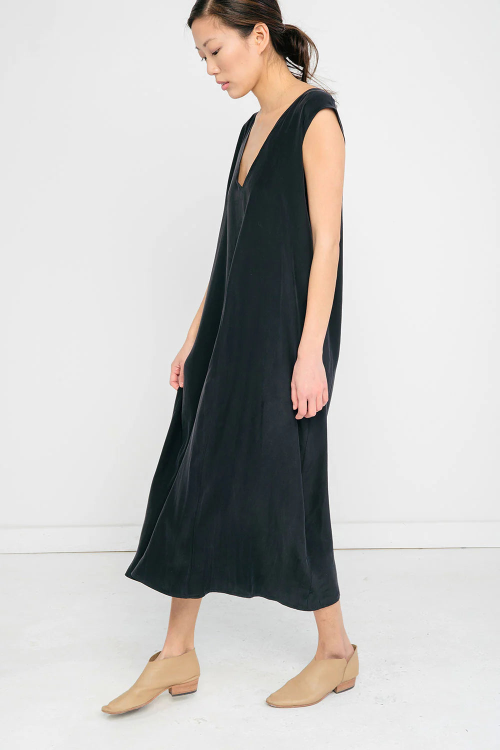 Marlena Midi in Silk Crepe
