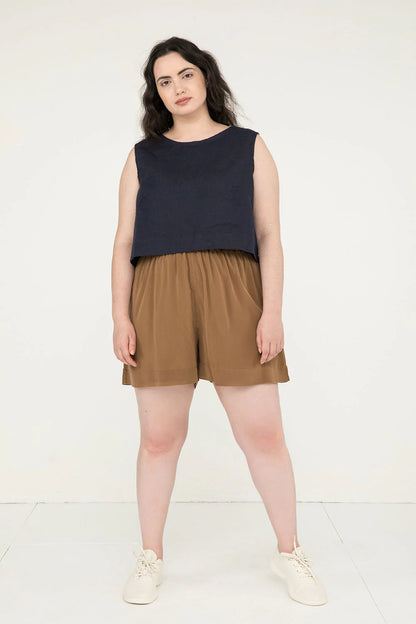 Florence Short in Silk Crepe