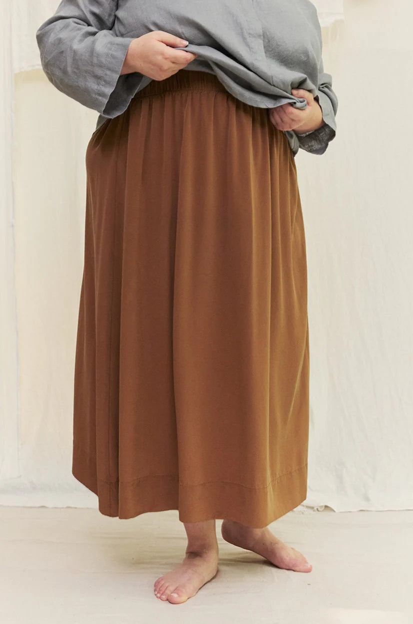 Bel Skirt in Silk Crepe