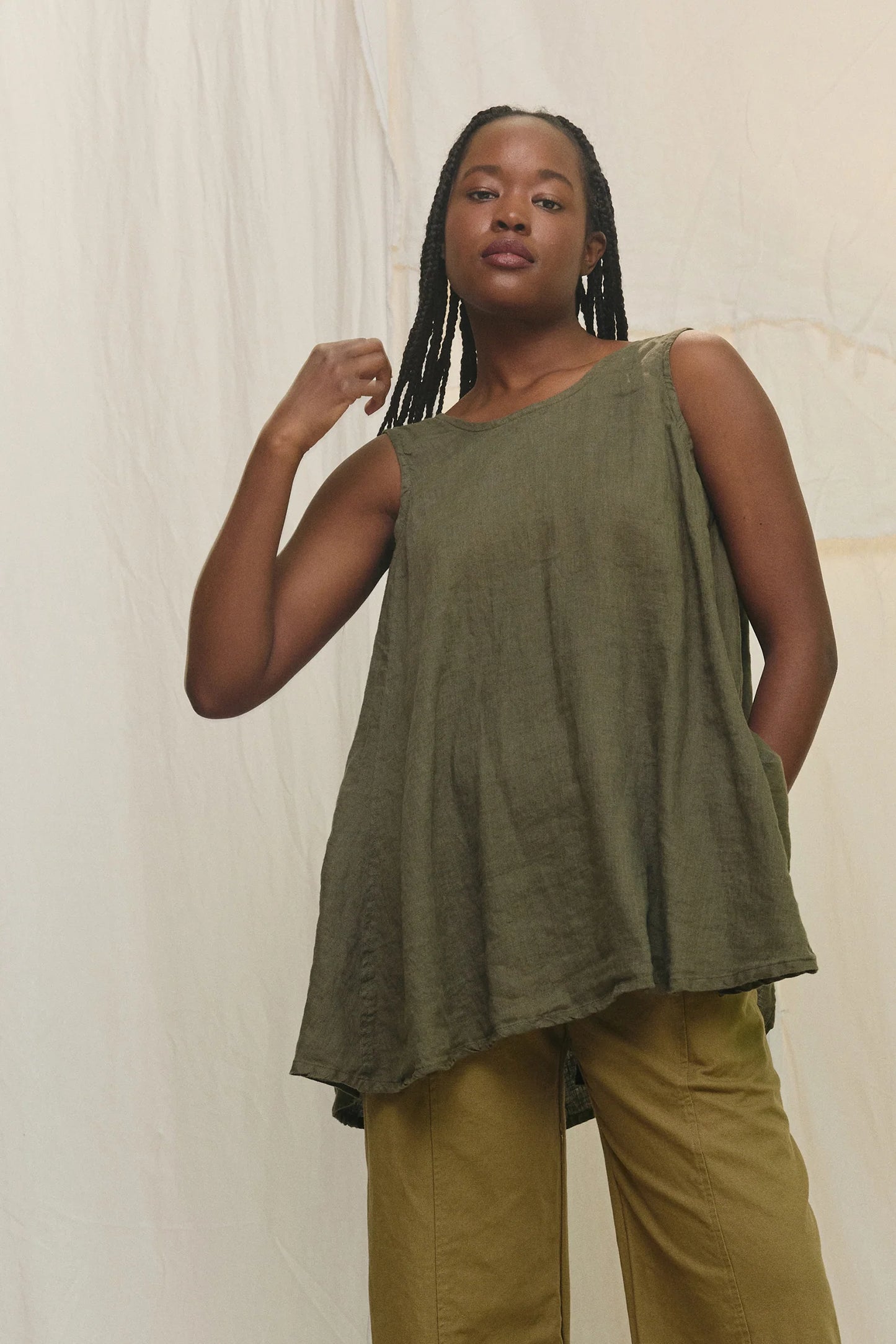 Harlow Tunic in Lightweight Linen